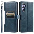 For Samsung Galaxy S25+ 5G Simple 6-Card Wallet Leather Phone Case(Navy Blue) - 2