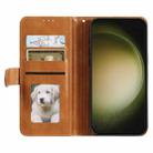 For Samsung Galaxy S25+ 5G Simple 6-Card Wallet Leather Phone Case(Brown) - 3