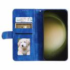 For Samsung Galaxy S25+ 5G Simple 6-Card Wallet Leather Phone Case(Blue) - 3