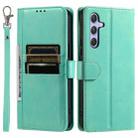 For Samsung Galaxy S25+ 5G Simple 6-Card Wallet Leather Phone Case(Green) - 2