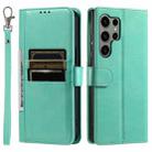 For Samsung Galaxy S25 Ultra 5G Simple 6-Card Wallet Leather Phone Case(Brown) - 2
