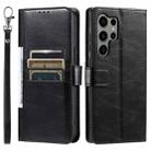 For Samsung Galaxy S25 Ultra 5G Simple 6-Card Wallet Leather Phone Case(Black) - 2
