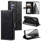 For Samsung Galaxy S25 FE 5G Simple 6-Card Wallet Leather Phone Case(Black) - 1