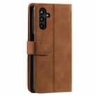 For Samsung Galaxy S25+ 5G Nine Card Zipper Bag Leather Phone Case with Lanyard(Brown) - 3
