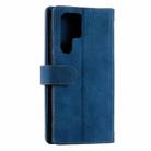 For Samsung Galaxy S25 Ultra 5G Nine Card Zipper Bag Leather Phone Case with Lanyard(Blue) - 3