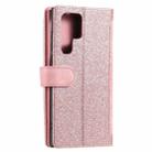 For Samsung Galaxy S25 Ultra 5G Nine Card Zipper Bag Leather Phone Case with Lanyard(Pink) - 3