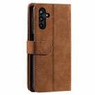 For Samsung Galaxy S25 FE 5G Nine Card Zipper Bag Leather Phone Case with Lanyard(Brown) - 3