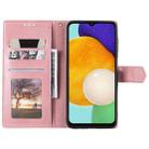 For Samsung Galaxy S25+ 5G Nail Skin Feel Stitching Calf Texture Leather Phone Case(Rose Gold) - 3