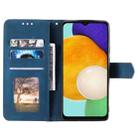 For Samsung Galaxy S25+ 5G Nail Skin Feel Stitching Calf Texture Leather Phone Case(Blue) - 3