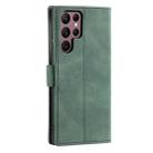 For Samsung Galaxy S25 Ultra 5G Nail Skin Feel Stitching Calf Texture Leather Phone Case(Green) - 3