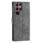 For Samsung Galaxy S25 Ultra 5G Nail Skin Feel Stitching Calf Texture Leather Phone Case(Grey) - 3