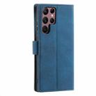 For Samsung Galaxy S25 Ultra 5G Nail Skin Feel Stitching Calf Texture Leather Phone Case(Blue) - 3