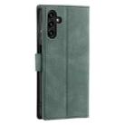 For Samsung Galaxy S25 FE 5G Nail Skin Feel Stitching Calf Texture Leather Phone Case(Green) - 3