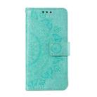 For Samsung Galaxy S25+ 5G Totem Flower Embossed Leather Phone Case(Green) - 2