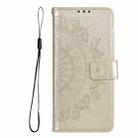 For Samsung Galaxy S25+ 5G Totem Flower Embossed Leather Phone Case(Gold) - 2