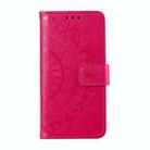 For Samsung Galaxy S25+ 5G Totem Flower Embossed Leather Phone Case(Red) - 2