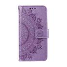 For Samsung Galaxy S25+ 5G Totem Flower Embossed Leather Phone Case(Purple) - 2