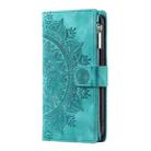 For Motorola Edge 60 Fusion Multi-Card Totem Zipper Leather Phone Case(Green) - 2