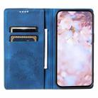 For Motorola Edge 50 Neo Totem Embossed Magnetic Leather Phone Case(Blue) - 3