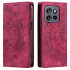 For Motorola Edge 50 Neo Totem Embossed Magnetic Leather Phone Case(Red) - 2