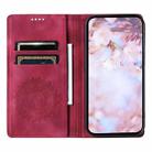 For Motorola Edge 50 Neo Totem Embossed Magnetic Leather Phone Case(Red) - 3