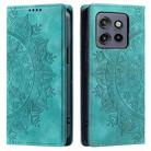 For Motorola Edge 50 Neo Totem Embossed Magnetic Leather Phone Case(Green) - 2