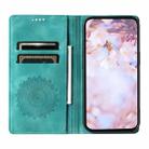 For Motorola Moto G55 Totem Embossed Magnetic Leather Phone Case(Green) - 3