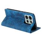 For Motorola Moto G75 5G Totem Embossed Magnetic Leather Phone Case(Blue) - 3