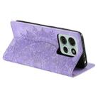 For Motorola Moto G75 5G Totem Embossed Magnetic Leather Phone Case(Purple) - 3