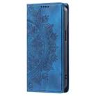 For Motorola Moto G05 Totem Embossed Magnetic Leather Phone Case(Blue) - 2