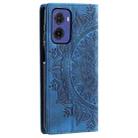 For Motorola Moto G05 Totem Embossed Magnetic Leather Phone Case(Blue) - 3