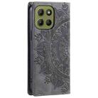 For Motorola Moto G15 Totem Embossed Magnetic Leather Phone Case(Grey) - 3