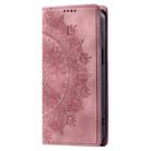 For Motorola Moto G15 Totem Embossed Magnetic Leather Phone Case(Rose Gold) - 2