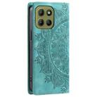 For Motorola Moto G15 Totem Embossed Magnetic Leather Phone Case(Green) - 3