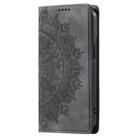 For Motorola Edge 60 Fusion Totem Embossed Magnetic Leather Phone Case(Grey) - 2