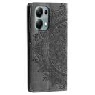 For Motorola Edge 60 Fusion Totem Embossed Magnetic Leather Phone Case(Grey) - 3