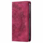 For Motorola Edge 60 Fusion Totem Embossed Magnetic Leather Phone Case(Red) - 2