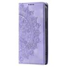 For Motorola Edge 60 Fusion Totem Embossed Magnetic Leather Phone Case(Purple) - 2
