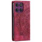 For Motorola Edge 60 Pro Totem Embossed Magnetic Leather Phone Case(Red) - 3