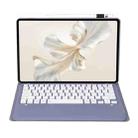 For Huawei MatePad Pro 12.2 Ultra-thin Detachable Bluetooth Keyboard Leather Tablet Case(Lavender White) - 2