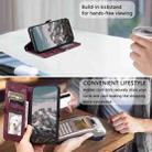 For Xiaomi 15 Skin Feel Totem Embossed Leather Phone Case(Wine Red) - 3