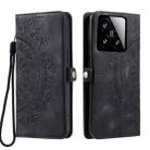 For Xiaomi 15 Skin Feel Totem Embossed Leather Phone Case(Black) - 2