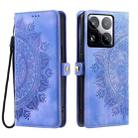 For Xiaomi 15 Pro Skin Feel Totem Embossed Leather Phone Case(Purple) - 2