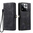 For Xiaomi 15 Pro Skin Feel Totem Embossed Leather Phone Case(Black) - 2