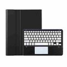 For Huawei MatePad Air 12 2024 Ultra-thin Detachable Bluetooth Keyboard Leather Tablet Case with Touchpad(Black White) - 1