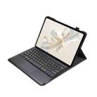 For Huawei MatePad Pro 12.2 Ultra-thin Detachable Bluetooth Keyboard Leather Tablet Case with Touchpad(Black) - 3