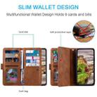 For Xiaomi 15 Pro Nine Card Zipper Bag Leather Phone Case with Lanyard(Brown) - 3
