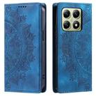 For Xiaomi 14T Totem Embossed Magnetic Leather Phone Case(Blue) - 2