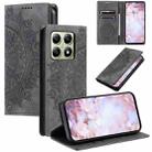 For Xiaomi 14T Pro Totem Embossed Magnetic Leather Phone Case(Grey) - 1