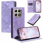 For Xiaomi 14T Pro Totem Embossed Magnetic Leather Phone Case(Purple) - 1